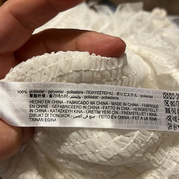 Zara cream color multi pattern top - Picture 11 of 13